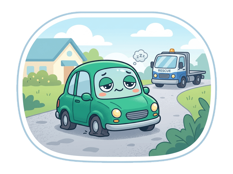 Illustration of non-runner collection service by Scrap Car Catford